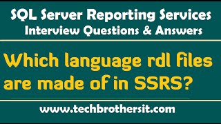 Which language rdl files are made of in SSRS  SSRS Interview Questions and Answers [upl. by Massie]