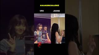 JenLisa doing this challenge 😱🔥 lisa jennie jenlisa [upl. by Sedrul]