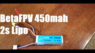 BetaFPV 2s 450mah Lipo Batteries [upl. by Milburn970]