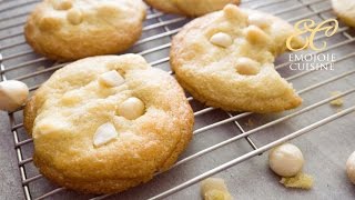 White Chocolate Macadamia Nut Cookies Recipe [upl. by Arriek]