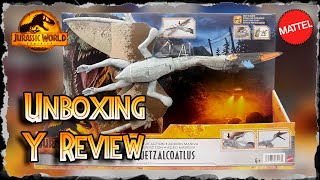 Unboxing y Review de Massive Action Quetzalcoatlus de Jurassic World Dominion de Mattel [upl. by Gayner]