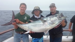 Pacific Dawn Sportfishing  2 Day Aug 1517 2013  Huge Pacific Bluefin Tuna wmusic [upl. by Lawlor112]