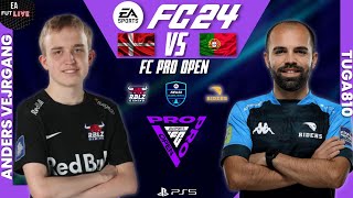 ANDERS VEJRGANG VS TUGA810  FC 24 PRO OPEN GLOBAL QUALIFIER DAY 1  PRO VS PRO [upl. by Naerb]