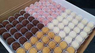 100 Brigadeiros 4 Receitas Paçoca Tradicional Beijinho e Bicho de Pé [upl. by Ginelle]