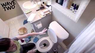 How to Clean A Bathroom The Best Bathroom Cleaning Tutorial Clean My Space [upl. by Sidra]