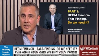 HECM Financial Fact FindingDo We Need It Interview with Ryan Ponsford The Industry Leader Update [upl. by Ttezil]