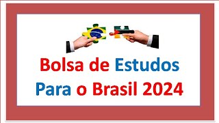 Bolsa de estudo para o Brasil [upl. by Itsrejk]