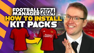 FM24 2D3D Kit Pack Install Guide  How to get real kits into Football Manager 2024 [upl. by Busiek506]