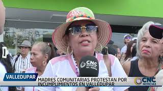 MADRES COMUNITARIAS PROTESTAN POR INCUMPLIMIENTOS EN VALLEDUPAR [upl. by Tarttan]