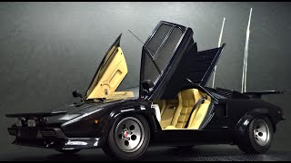 AOSHIMA 124 SCALE Lamborghini Countach 5000QV The Cannonball Run LP400S 1981 Ver  製作記録  31 [upl. by Tracy]