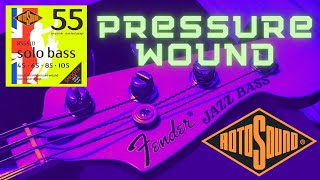 Demo amp Review Rotosound Solo Bass 55 Pressure Wound Bass Strings [upl. by Grefer401]