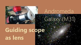 Galaxy in Andromeda M31  simple photography with a pro telescopeweighing [upl. by Barnabe]