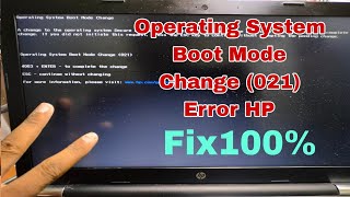 Operating System Boot Mode Change 021 Error Fix100  4063 ENTER to complete the changemacnitesh [upl. by Arabeila615]