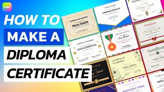 How to Make a Diploma Certificate [upl. by Eiramyelhsa]