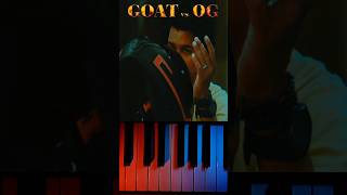 The Real OG BGM💥Piano Cover With Notes✨goat thalapathy bgm yuvan [upl. by Dnomsad710]