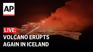 Iceland volcano LIVE Fourth eruption occurs in three months [upl. by Annamarie]