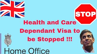 Health and Care Dependant Visa to be stopped [upl. by Phira12]