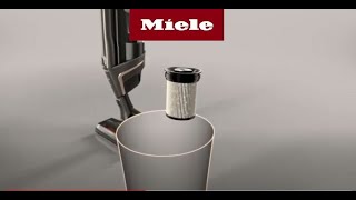 Triflex HX1  Nettoyage du filtre à poussières fines I Miele [upl. by Nojed]