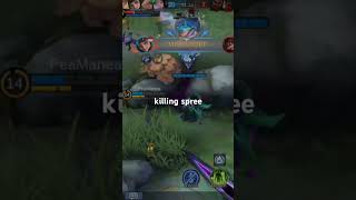 KillingSpreeMobileLegends5v5MOBAgaminggamingviralmlbbmlshortsshortshortvideozhask [upl. by Stinky557]