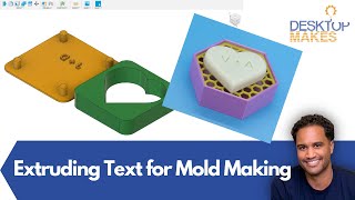 Extruding Text with a Draft Angle for Mold Making [upl. by Eladroc]