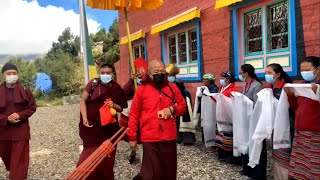 Welcoming His Eminence Dzongsar Jamyang Khyentse Rinpoche at Phortse Thakiri Chholing Gomba  Nepal [upl. by Almund]