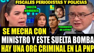 MILAGROS SE MECHA CON MINISTRO DEL INTERIOR INDICA Q HAY UNA ORGANIZACION CRIMINAL DENTRO DE LA PNP [upl. by Vonni]