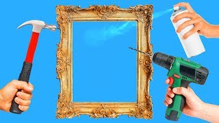 18 INTERESTING DIY PICTURE FRAME IDEAS [upl. by Einnal216]