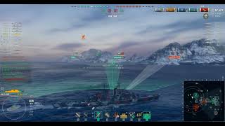 World Of Warships Random Battle Gameplay With JINAN [upl. by Nura]