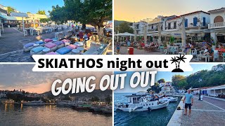 Skiathos town nightlife  going out in Skiathos [upl. by Retsof]