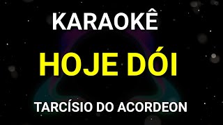 Karaokê  Hoje dói  Tarcísio do Acordeon  KARAOKE VINY TECLAS [upl. by Nadabb]