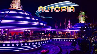 4KOn Ride Autopia by Night  Disneyland Paris [upl. by Attena694]