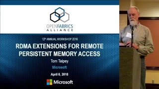 RDMA Extensions for Remote Persistent Memory Access [upl. by Soma451]