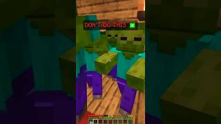 Zombie House Defense In Minecraft 🧟‍♂️ [upl. by Girardo]