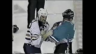 Louie DeBrusk vs Todd Ewen Round 2 [upl. by Kramer552]