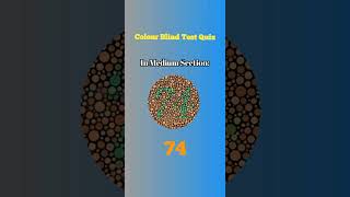 Colour Blind Test Quiz Color Blindness Test colorblind colorblindchallenge [upl. by Emelda66]