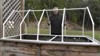 Build A Mini Greenhouse For Raised Beds [upl. by Carrillo]