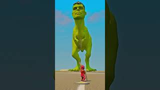 giant hulk dinosaur and shinchan VS Chhote baby GTA 5😱 BATTLES shorts [upl. by Werda]