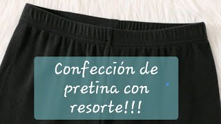 Cofeccion de resorteelastico en cintura sewing [upl. by Fons]