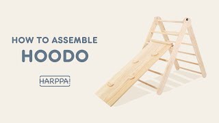 HARPPA Hoodo Climber 2in1 Foldable Pikler Triangle  Installation Video [upl. by Alrep]