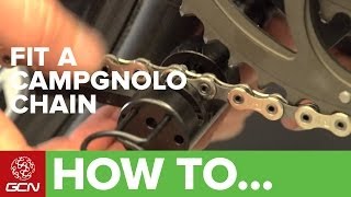 How To Fit A Campagnolo Road Bike Chain [upl. by Eden]