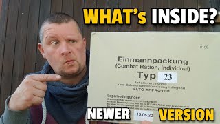 ✔ WHATs INSIDE a newer German Army EPA  Einmannpackung  Typ23 ☆ Bundeswehr Verpflegung [upl. by Deborah234]