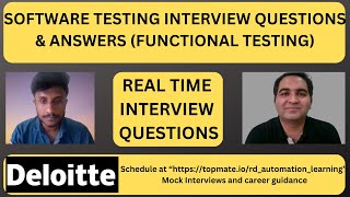 Software Testing Interview Questions and Answers  RD Automation Learning [upl. by Garges]