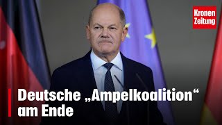 Deutsche „Ampelkoalition“ am Ende  kronetv NEWS [upl. by Einyaj]