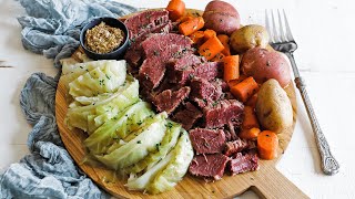 Homemade Corned Beef and Cabbage Recipe » Cure  Cooked [upl. by Cul]