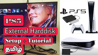 HOW TO EXTERNAL HARDDISK SETUP amp TUTORIAL PS5 CONSOLE TAMIL தமிழ் 2024 [upl. by Ocirrej491]