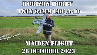 Maiden Flight Horizon Hobby twin 64mm EDF  A10 [upl. by Reave]