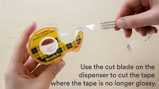 How to start a roll of Scotch® DoubleSided Tape [upl. by Mulderig]