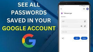 How to See all Passwords Saved in Your Google Account EASY [upl. by Ytirev583]