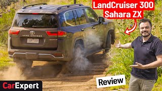 2022 Toyota LandCruiser Sahara ZX onoffroad review inc 0100 300 Series [upl. by Bradeord]