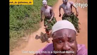 African guy running from tribe member but with seek chase music [upl. by Adnoral291]